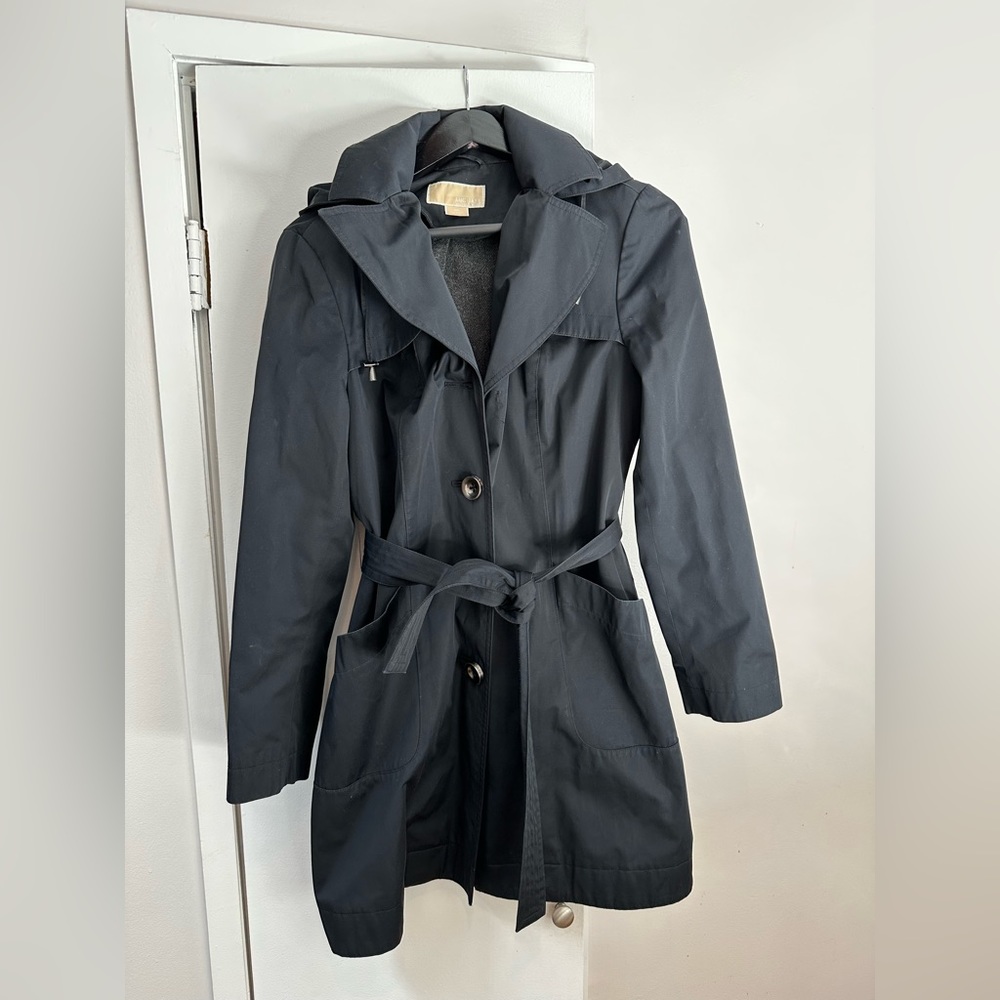 Micheal Kors Tench-coat - with removable hood and interior lining!